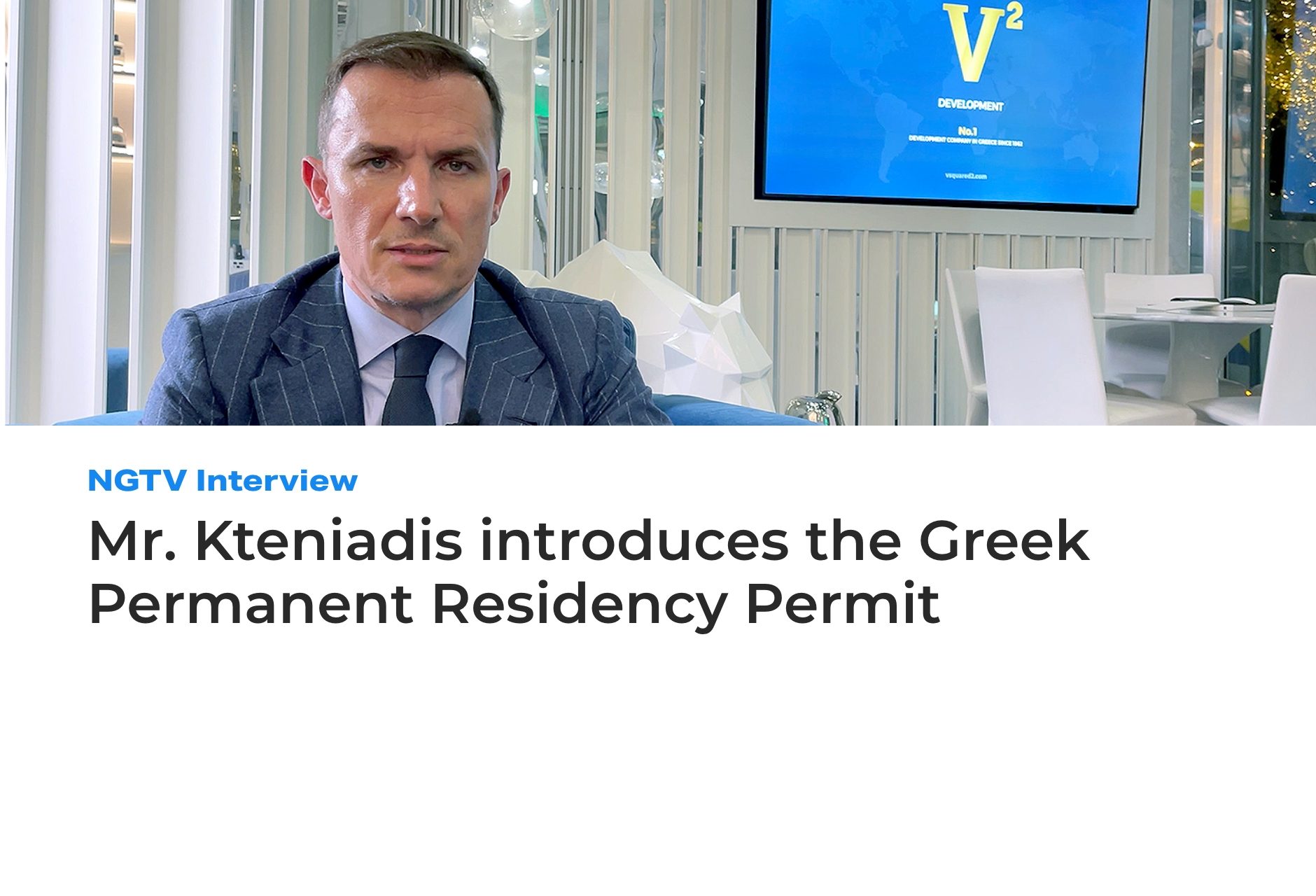 Phỏng vấn Ông Vaggelis cho Đài Truyền hình Hy Lạp Mới